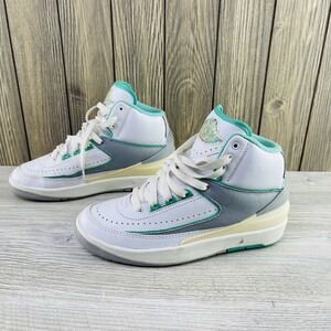 Air Jordan 2 Retro - White/Crystal Mint/Wolf Grey/ FN6755-100 - Women Size 6.5